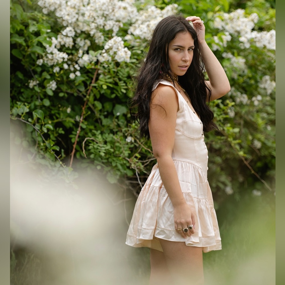 Vanessa Mooney Satin Romper